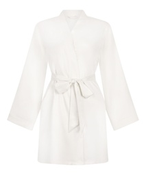 Kimono de Mariée en Satin - Blanc, Blanc, coloris