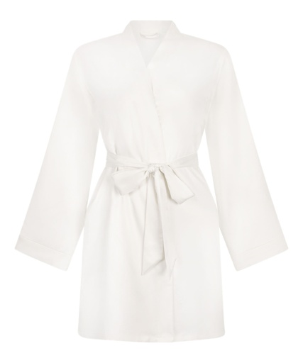Kimono de Mariée en Satin - Blanc