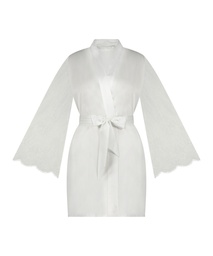 Kimono Satin Bride - Blanc, Blanc, coloris