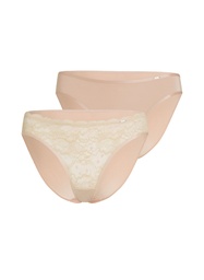 Lot de 2 slips Angie - Beige, Beige, coloris