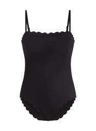Maillot de bain Bandeau Scallop - Noir
