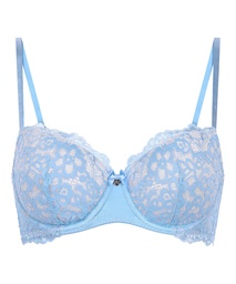 Marine Padded Underwired Bra - Blue