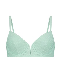 Maui non-padded underwire bikini top - Green