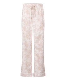 Pantalon Flower Linen - Rose