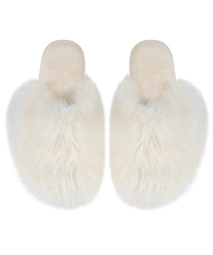 Pantoufles Isabella - Blanc