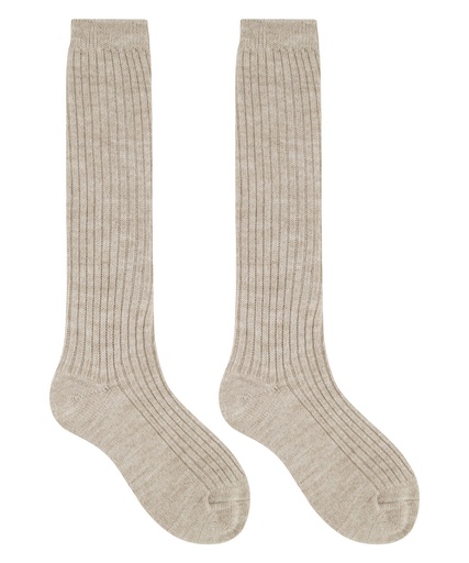 1 paire de chaussettes tricotées - Beige