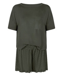 Pyjama en jersey - Vert, Vert, coloris