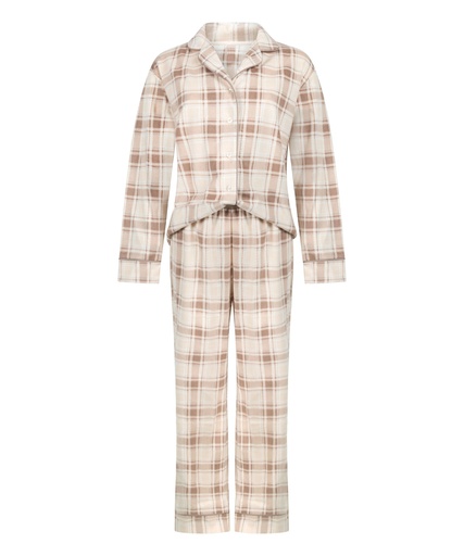 Pyjama en polaire - Blanc grisé