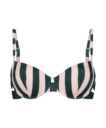 Santa Rosa Padded Underwired Bikini Top - Green, Vert, coloris