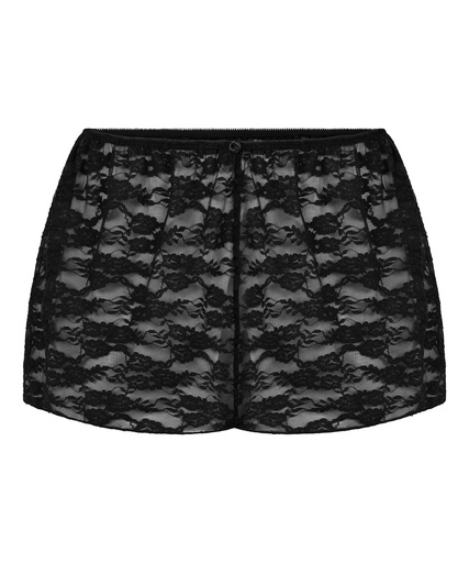 Short en dentelle intégrale - Noir