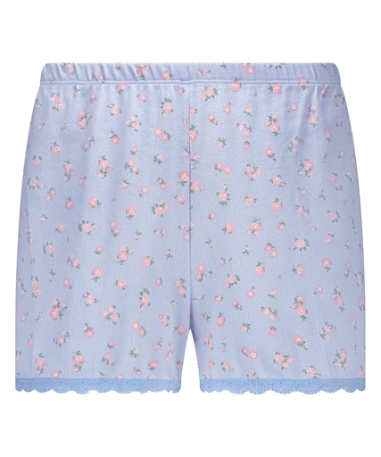 Short en dentelle Pointelle - Bleu