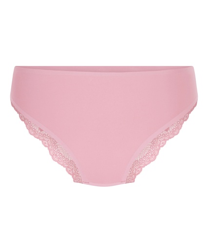 Slip brésilien iInvisible Lace Back - Lilas