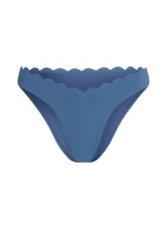 Slip de Bikini Échancrés Scallop - Bleu