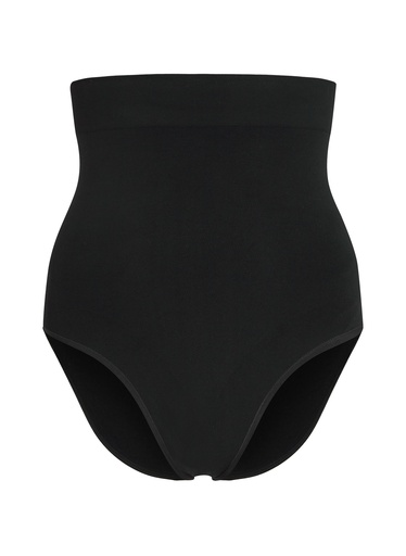Slip Rio taille haute sans coutures mettant en valeur la silhouette - Noir