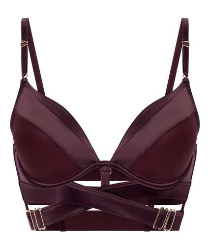Soutien-gorge à armatures longline push-up préformé Colette - Violet