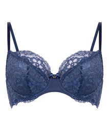 Soutien-gorge à armatures non-préformé Marine - Bleu