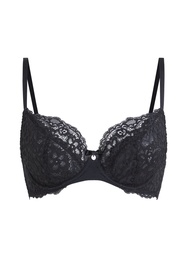Soutien-gorge à armatures non-préformé Marine - Noir