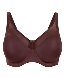 Soutien-gorge à armatures non-préformé minimiseur Nina - Marron