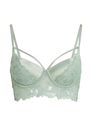 Soutien-gorge à armatures préformé longline Ingrid - Vert, Vert, coloris