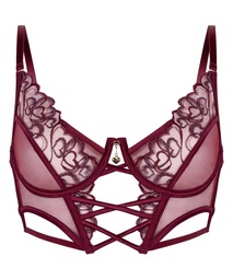 Soutien-gorge à armatures préformé longline Scarlett - Rouge, Rouge, coloris