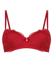 Soutien-gorge à armatures préformé Marine - Rouge, Rouge, coloris