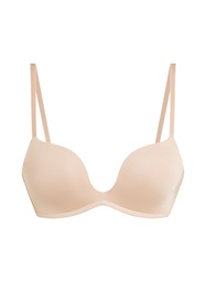 Soutien-gorge à armatures préformé push-up Deep-V - Beige, Beige, coloris