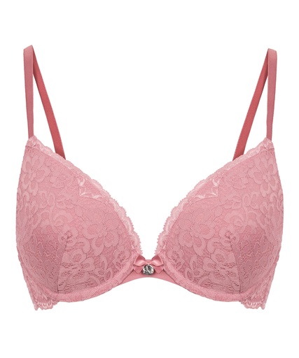 Soutien-gorge à armatures préformé push-up Marine - Lilas