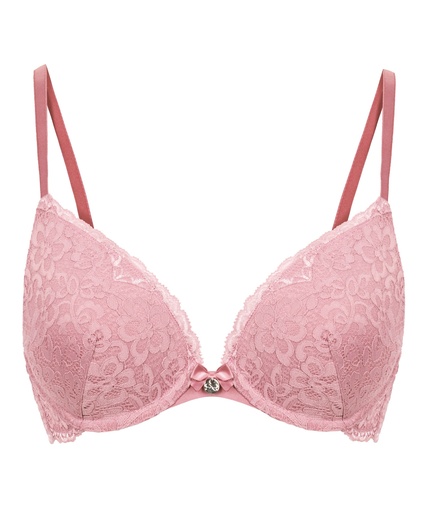 Soutien-gorge à armatures préformé push-up Marine - Lilas