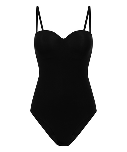 Body lisse et rembourré - Noir