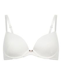 Soutien-gorge à armatures rembourré Pointelle - Blanc