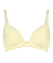 Soutien-gorge à armatures rembourré Pointelle - Jaune