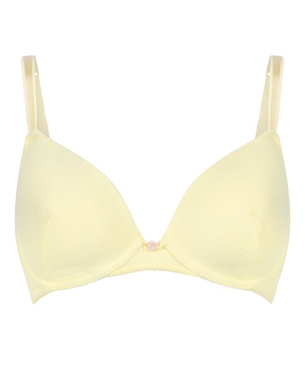 Soutien-gorge à armatures rembourré Pointelle - Jaune
