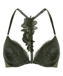Soutien-gorge à armatures rembourré push-up Amara - Vert