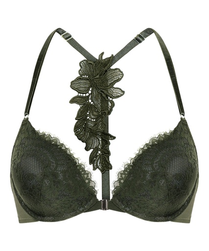 Soutien-gorge à armatures rembourré push-up Amara - Vert