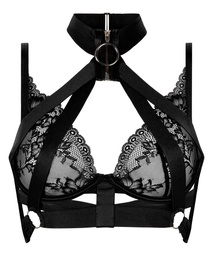 Soutien-gorge bustier non-rembourré à armatures Clementine - Noir