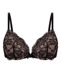 Soutien-gorge push-up à armatures préformé Teddy - Noir