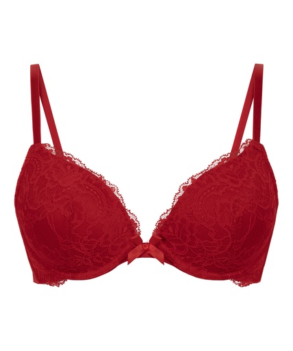 Soutien-gorge push-up à armatures préformé Teddy - Rouge