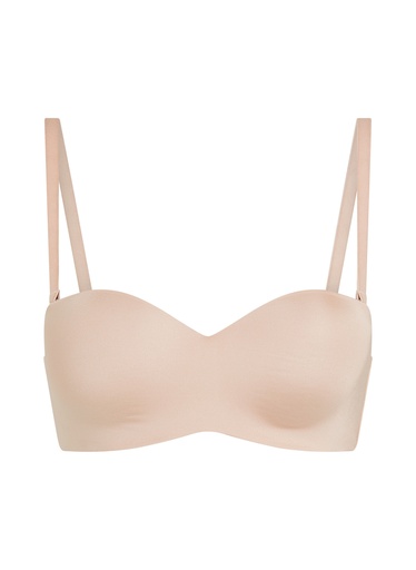 Soutien-gorge push-up sans bretelles à armatures préformé Smooth - Beige