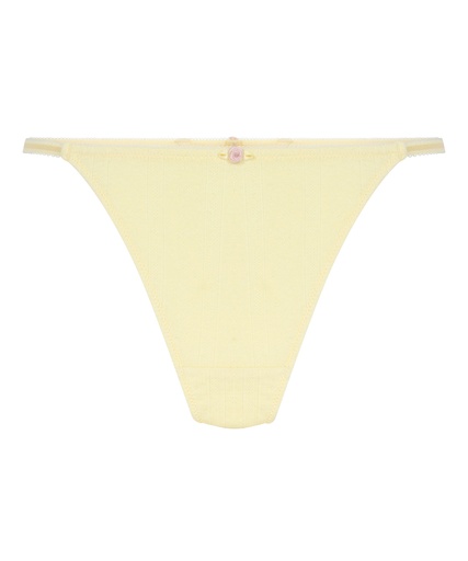 String Pointelle - Jaune