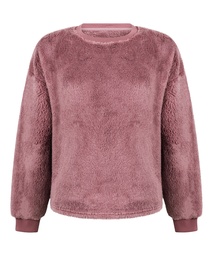 Top à manches longues Fluffy Fleece - Rose, Rose, coloris
