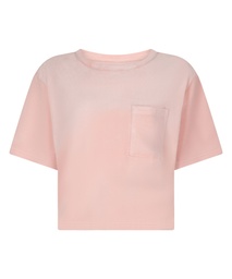 Top Velours Pocket - Rose, Rose, coloris