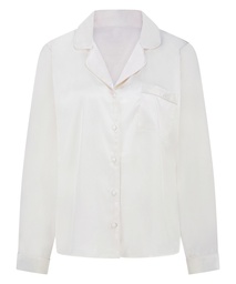 Veste à manches longues Satin - Blanc, Blanc, coloris