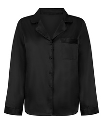 Veste à manches longues Satin - Noir, Noir, coloris