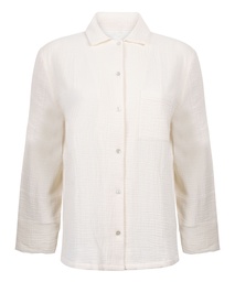 Veste en mousseline - Blanc, Blanc, coloris