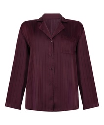 Veste en satin à rayures - Violet, Violet, coloris