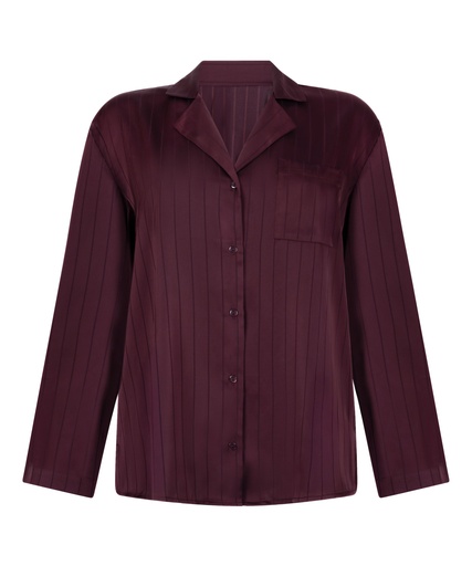 Veste en satin à rayures - Violet