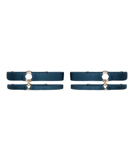 Jarretelles élastiques pour jambes - Bleu