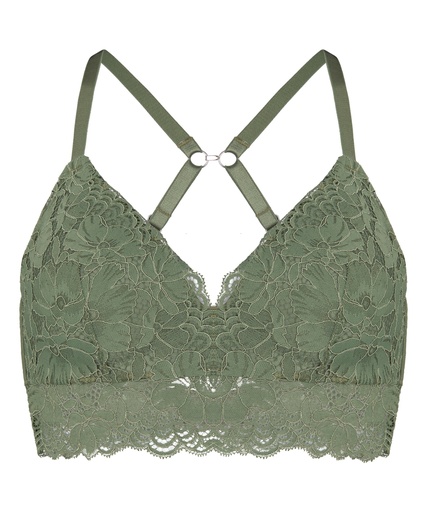 Soutien-gorge sans armatures préformé Andrea - Vert kaki