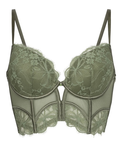 Soutien-Gorge Longline Armaturé et Rembourré Prina - Vert