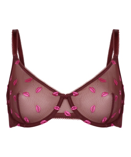 Soutien-gorge à armatures non-rembourré Frida - Rouge